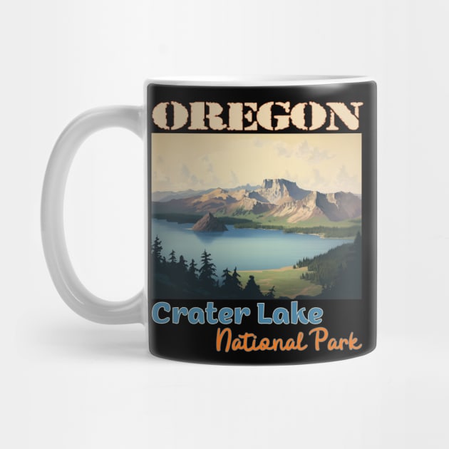 Crater Lake National Park by Schalag Dunay Artist